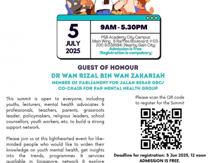 1st Youth MH Summit Flyer 15 May 2025